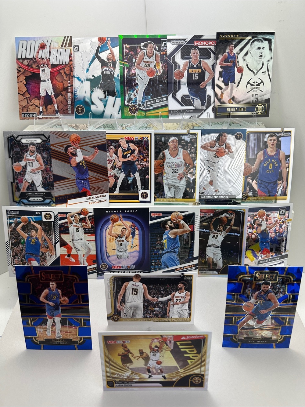 Jokic/Murray Nuggets lot of 21 w/ Aaron Gordon/Braun/Cam Johnson